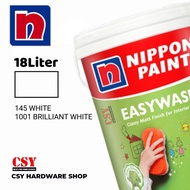 NIPPON PAINT EasyWash 18 Liter Water Based Interior Wall Paint (Matt) / Cat Dinding Dalam Rumah