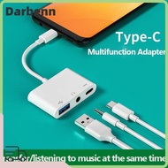 DARBEMY Type-C to 3.5m Tablet Headphone USB Splitter Audio Converter