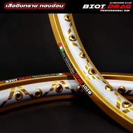 วงล้อ BIOT ลิขสิทธิ์แท้ (ราคาต่อ1 คู่) 1.40-17 ลายเสือ ทองอ่อน งานสวย สีสด ทนทาน วงล้อขอบ17 l PTM Ra
