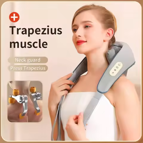 Wireless Neck And Back Massager Neck And Shoulder Knead ing Massage Shawl Neck Cervical Relaxing Tra