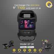 Q7จอ android 9 นิ้ว FORDT6 12-14จอ android ติดรถยนต์พร้อมWIFI GPS YouTube 2DIN Apple CarPlay