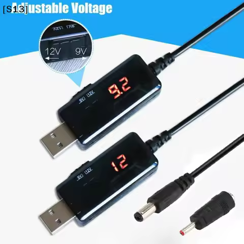 USB Boost Converter 5V To 9V 12V USB Step-up Converter Cable + 3.5x1.35mm Connecter For Power Supply