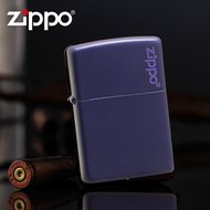 Navy Blue Matte Zippo Lighter 239ZL with Logo Zippo Lighter - Free Zippo Flints