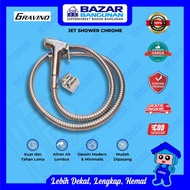 Gravino - Bidet Spray Jet Shower Washer 2in1 Function Modern Chrome