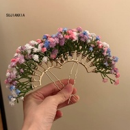 sujianxia|  Comfortable Hair Clip Women Hairpin Flower Design Hair Stick for Bridal Easy to Wear Hai