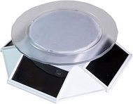 Platz PMM-12wh Solar Turntable 120, White, W 5.7 x D 6.2 x H 1.5 inches (145 x 157 x 37 mm), Rotatin