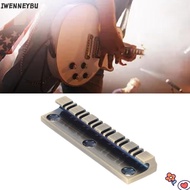 IWENNEYBU 12 String Guitar Bridge, Bronze Color Metal Electric Guitar Bridge, Premium Guitar Bridge 