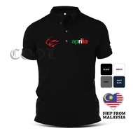 T-Shirt Aprilia Motorcycle Motorsport Polo Tee T-Shirt Embroidery Logo EDR-050