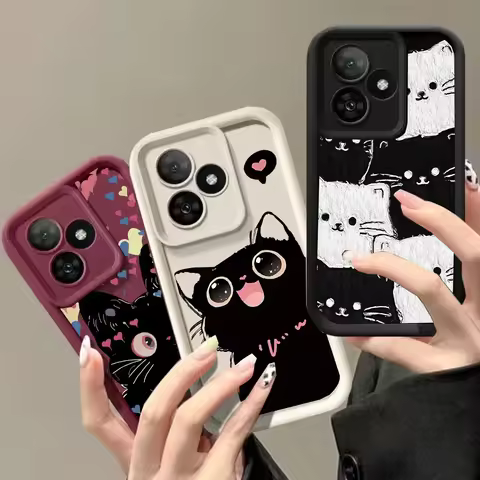 Cute Black Cat Print Case For Honor 400 Lite 200 Pro Magic 7 Lite 90 X9C Smart 5G Huawei P40 Lite No