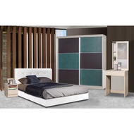 [ For Klang Valley Only ] Bedroom Set [Bed Frame + Wardrobe + Dressing Table + Side Table] BRS-SM02