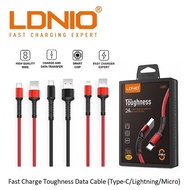 LDNIO LS63 Toughness USB Cable 2.4A Fast Charging / 6 Times Stronger And Durable