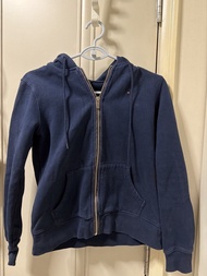 二手 Tommy Hilfiger Navy Blue Zip-Up Hoodie XS