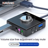 Usb External Sound Card Extender Hub Splitter Microphone Microphone Game Live Recording 3.5 Audio Po