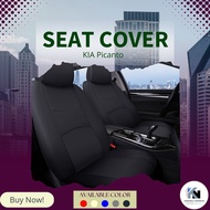 [KIA Picanto] KN Car Seat Cover Front and Back Seat Cover 9 pcs 1 set for 5 seats Cloth Design