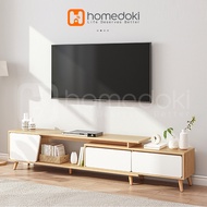 Homedoki TV Table / TV Shelf / TV Cabinet / Modern Minimalist TV Table / Wooden TV Table