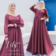 TERLARIS GAMIS PONDOK PESANTREN REMAJA SIMPLE ELEGAN // GAMIS SANTRIWATI // GAMIS HITAM POLOS LENGAN RENDA M L XL