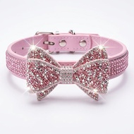 Flashing Diamond Bow Cat Diamond Butterfly High-End Cat Cat Pendant Pet Jewelry High-Appearance Coll