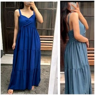 LUNA LONG DRES BEACH PARTYPOLOS dress long dress beach dress maxi dress