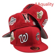 Washington Nationals New Era Mens Red Patch Pride 59FIFTY Fitted Cap Fashion Accessories Size Baseba