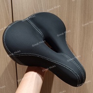 Bicycle seat saddle thickened air ventilation black cushion suspension ball design