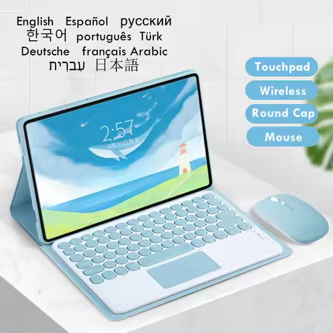 Funda for OnePlus Pad Tablet Case with Keyboard for OPPO Pad 2 11.61 Cover with Russian Korean Spani