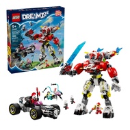 【LEGO 樂高】磚星球〡 71497 夢工廠系列 庫柏的老虎機甲和齊洛的改裝車 Cooper's Tiger Mech & Zero's Hot Rod Car