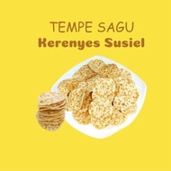 Keripik tempe sagu kerenyes suesil rasa original 250gr gurih renyah enak Food Snacks Kripik Kering G