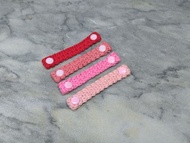 紅色系 編織口罩減壓帶/集線器