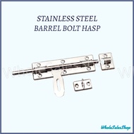 🔥HIGH QUALITY🔥 ASABIE STAINLESS STEEL BARREL BOLT HASP DOOR BOLT PAD BOLT LATCH SELAK PINTU KUNCI PI