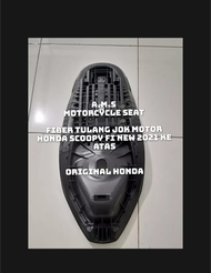 fiber tulang tatakkan papan jok motor Honda Scoopy fi new 2021/2022 ke atas ORIGINAL HONDA