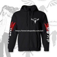 Jaket Valhalla Tokyo Tevengers Zipper Dewasa Unisex | Hoodie Valhalla