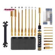 9 in 1 RC Tool Kit, RC Car Tool Kit RC Hex Driver Screwdriver Set for RC Car Hobby Tools