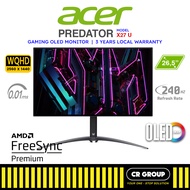 Acer Predator X27 U - 26.5" WQHD OLED Gaming Monitor - 240Hz Refresh Rate - 0.01ms Response Time (3Yrs Agent)