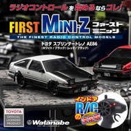 日本First Mini-Z 豐田 頭文字D Initial D AE86 遙控車 Remote Control Car 藤原拓海 1:28