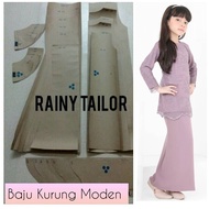 (KERTAS) POLA BAJU KURUNG MODEN BUDAK READY STOCK