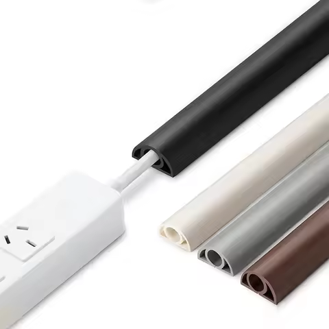 3m Floor Cable Protector PVC Flex Cable Protector Self-adhesive Power Cable Protector Extended Wire 