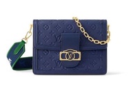 LV Dauphine Bag Blue leather