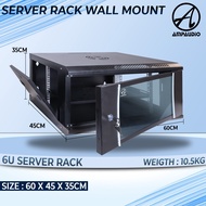 AmpAudio 6U Server Rack Wall Mount Server Rack (FREE TRAY) Server Rack Dinding