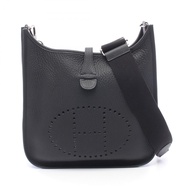 【二手】愛馬仕 HERMES Evelyne 3 Trois PM 黑色皮革女背包
