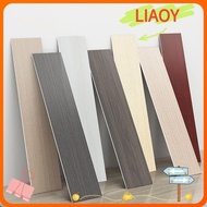 LIAOY Floor Tile Sticker, Windowsill Self Adhesive Skirting Line, Home Decor Wood Grain Waterproof Living Room Waist Line