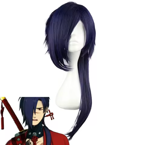 DRAMAtical Murder DMMD Koujaku Cosplay Hair Medium Long Purple Comic Wig