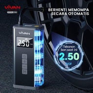 Vivan Vt101 Pompa Ban Mobil Portable Inflator Tire 5200 Mahlcd Display