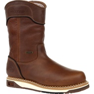 Men's Brown Amp Lt Wedge Waterproof Pull on Industrial Boot