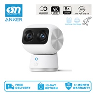 Anker T8416 Eufy Security Indoor Cam S350, Dual Cameras, 4K UHD Resolution Security Camera with 8× Z