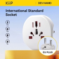 Kiip Wireless C25T Compact Universal Travel Adapter 2500w Fast Charging Us/de/cn/eu/aus/uk