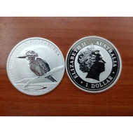 2007 Australia Kookaburra 1oz 999.0 silver bullion coin