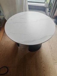 大理石紋圓形茶几