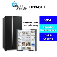 Hitachi Inverter Side By Side Glass Series Refridgerator R-S800PM0  (REPLACEMENT  R-S800P2M)