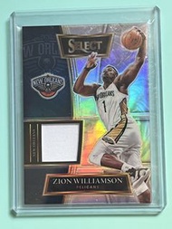 Zion Williamson SELECT PANINI NBA New Orleans Jersey Card
