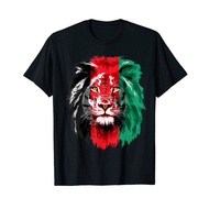 100% Cotton Afghanistan Flag Lion Free Afghanistan T-Shirt MEN men UNISEX T Shirts Size S-6XL